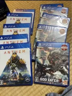 新品未開封 PS4ソフト ANTHEM GOD EATER3 セット 1個ずつ