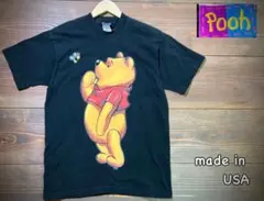 USA製　プーさん　POOH ビッグプリント　tシャツ L ディズニー