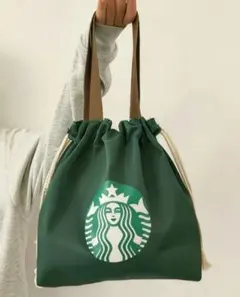 スターバックス グリーンドローストリングバッグ