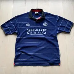 【美品】99/00 Umbro マンチェスターユナイテッド パイル アウェイ