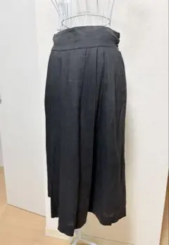 ジャンポールゴルチエ　ウールギャバジン　プリーツロングスカート ジャンポールゴルチエファムJean Paul GAULTIER FEMME ウール混