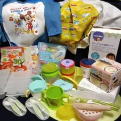 離乳食　調理・保存容器　エプロン　 コップ飲み練習用マグなど　 まとめ売り