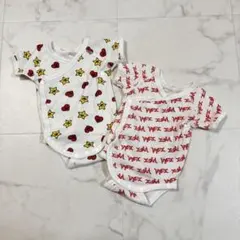X-girl ロンパース2枚セット 50size