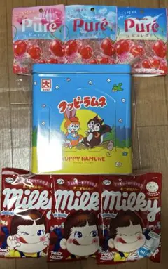 【未開封】 クッピーラムネ　窓付き缶　お菓子入り　6個セット 未開封】 クッピーラムネ 窓付き缶 お菓子入り 6個セット｜Yahoo