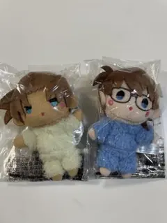 名探偵コナン SEGAラッキーくじ ぽわぽわ ぬいぐるみマスコット 2種セット