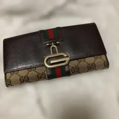 Gucci GGモノグラム 長財布 ブラウン