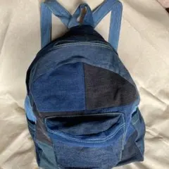 デニムパッチワークリュック