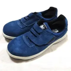 美品　MIDORI　安全靴　26EEE　青ブルー