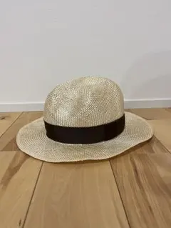 COMME des GARÇONS 麦わら帽子 ベージュ - メルカリ