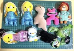 まとめ売り　キャラクター　ぬいぐるみ　マスコット　9個
