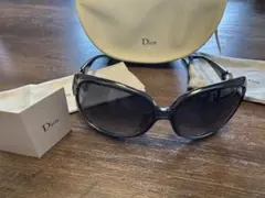 Christian Dior サングラス キャットアイ ブラック - メルカリ