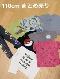 男の子　まとめ売り　110cm 8枚　恐竜&海の生き物&ポケモン