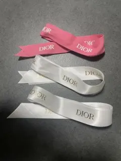 DIOR ロゴ入りサテンリボン 3本セット