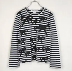 COMME des GARCONS ボーダー リボン カットソー XSのサムネイル