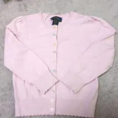Ralph Lauren ピンク カーディガン 4T（100〜110cm）