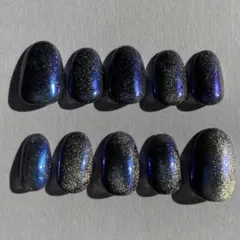 ショートオーバル　ネイルチップ　マグネットネイル　シンプルネイル　韓国ネイル