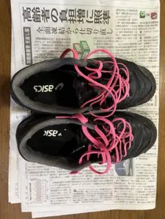 アシックスフットサルシューズデスタッキ K FF ブラック×ブラック24.0cm