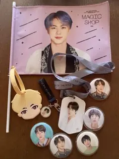 BTSジン 小物9点 フラッグとバッジ