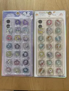 おはじきシール まとめ売り 2点セット キラコロ　もちぱんだ　シマエナガ