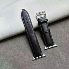 【ラスト１点】本革 Applewatchベルト ブラック 42/44/45/49