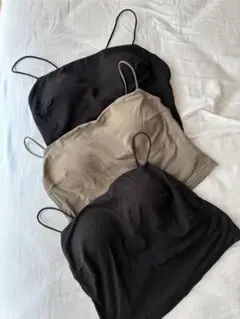 EMILY WEEKリヨセルクロップド Vバックブラキャミ ×3
