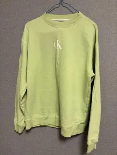 Calvin Klein Jeans ライトグリーン トレーナー S