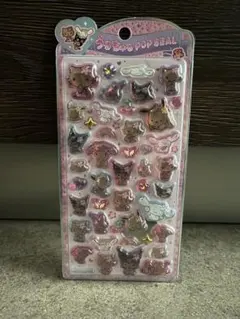 し*ん様 日焼けキティ　うるちゅるポップシール