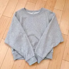 UNIQLO スウェットクロップドシャツ M