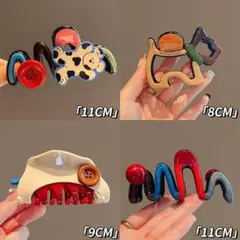 獨特設計 髮夾 四件組