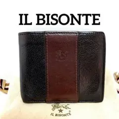 イルビゾンテ　IL BISONTE　レアモデル　ブラックXブラウン　バイカラーのサムネイル