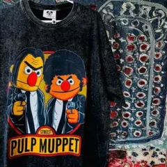 PULP FICTION ティーシャツ グレーブラック セサミストリート