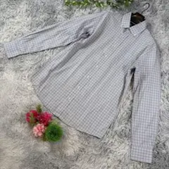 ✨pierre cardin✨サイズM ボタンダウン 長袖 チェックシャツのサムネイル