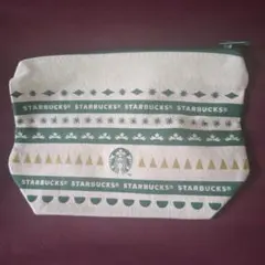 レ*ー様 Starbucks プリント柄キャンバスポーチ