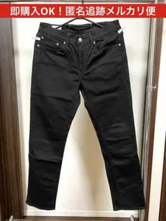 リーバイス プレミアム 511 黒 W31 デニム ジーンズ 牛革パッチのサムネイル
