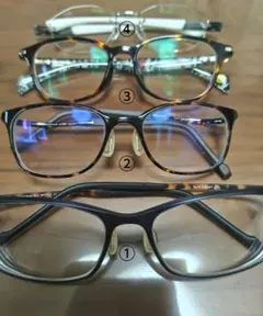 レディースメガネ(度あり)★4本セット★