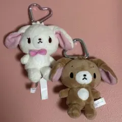 シュガーバニーズ ミニマスコットホルダー しろうさ くろうさ キャラクター大賞