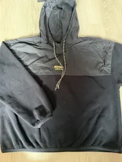 adidas フード付きパーカー フリースブラック