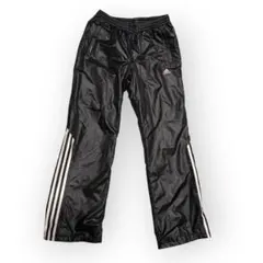 adidas レディース黒 ジャージパンツ 3本ライン