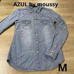 AZUL by moussy デニム シャツ　M コットン