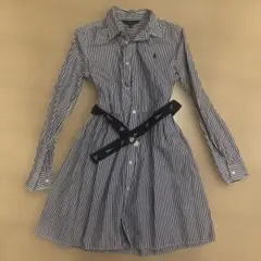 【美品】Polo Ralph Lauren ストライプ ワンピース 14