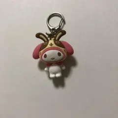 （美品）マイメロディ ラバーキーホルダー 2025年製