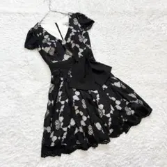 Andy】 アンディー キャバドレス Aライン 総レース フレア 膝丈ワンピース