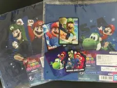 マリオ　一番くじ　ルイージ　ヨッシー　ハンドタオル　映画特典カード