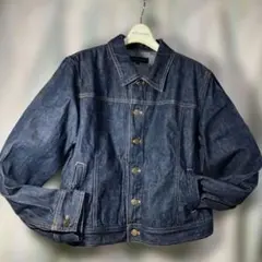 15日まで出品大きいサイズMOGA デニムジャケット17号　ダメージ有りのサムネイル