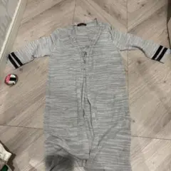 OGGETTO ロングカーディガン グレー 140cmのサムネイル