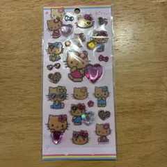 サンリオ　キラキララインストーンシール　日焼けキティ