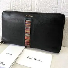Paul Smith ポールスミス 長財布 ラウンドファスナー　メンズ　ブラック