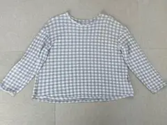 (K08490) plussyu コットン ギンガムチェック カットソー