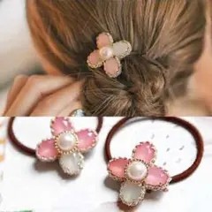 2つセット 夏っぽいヘアゴム 髪ゴム ヘアーアクセサリー