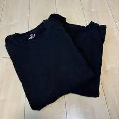 Hanes BEEFY-T ロングTシャツ(XL) ブラック